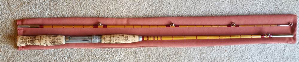 f. e. thomas 5 foot casting rod made from bamboo